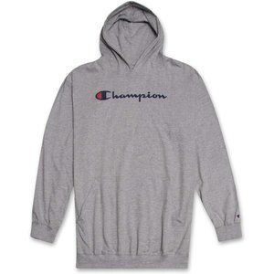 Champion‎ Mens Pullover Graphic Hoodie Size XLT Big & Tall Gray Lightweight NWT